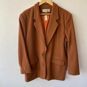All Week Long Cashmere Coat Womens 14 Petite Old Money Minimalist VTG Neutral‎